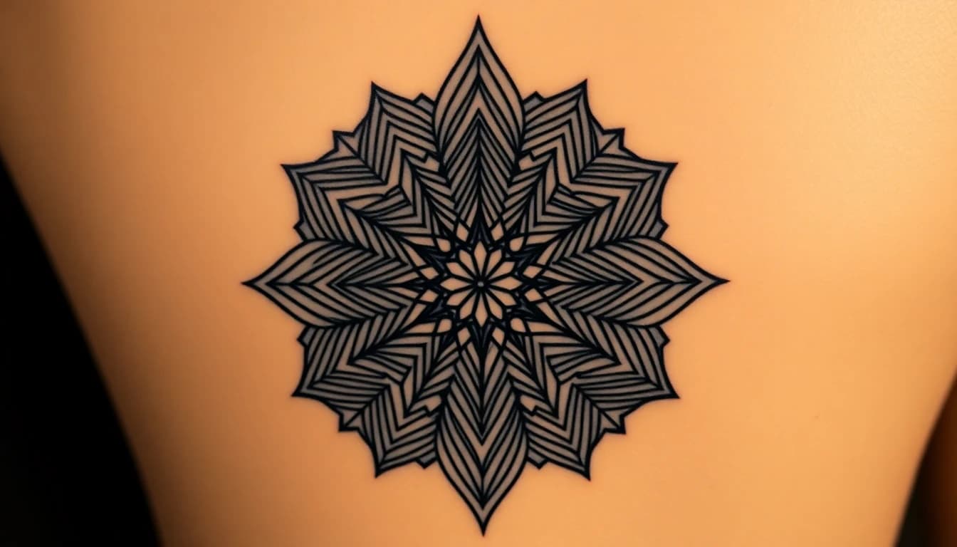 Geometric Tattoo - AI generated tattoo design examples showing geometric tattoo style characteristics