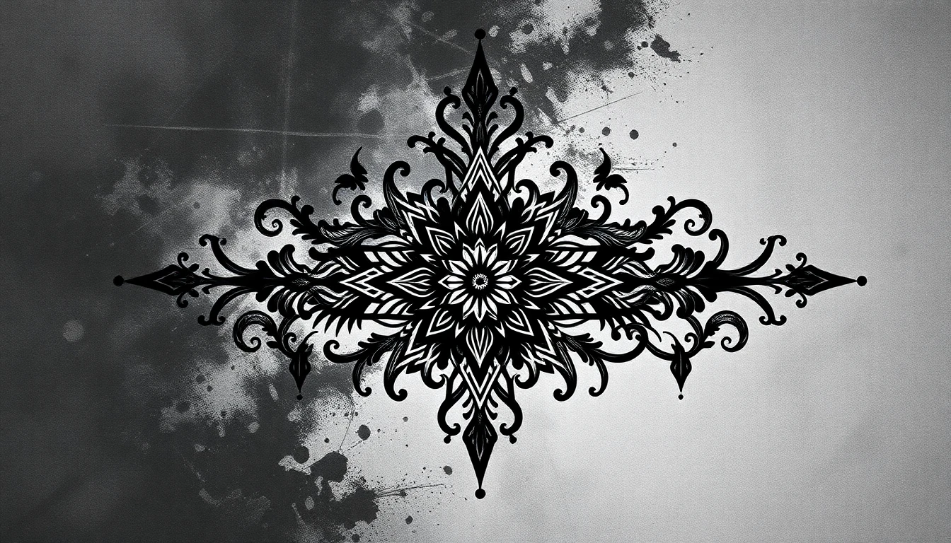 AI cover up for difficult dark ink showing strategic design for bold old tattoos