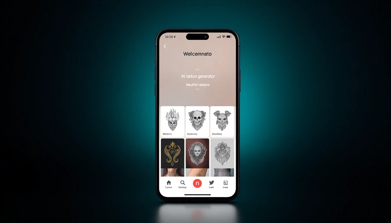 AI tattoo generator free interface showing no signup required tattoo creation