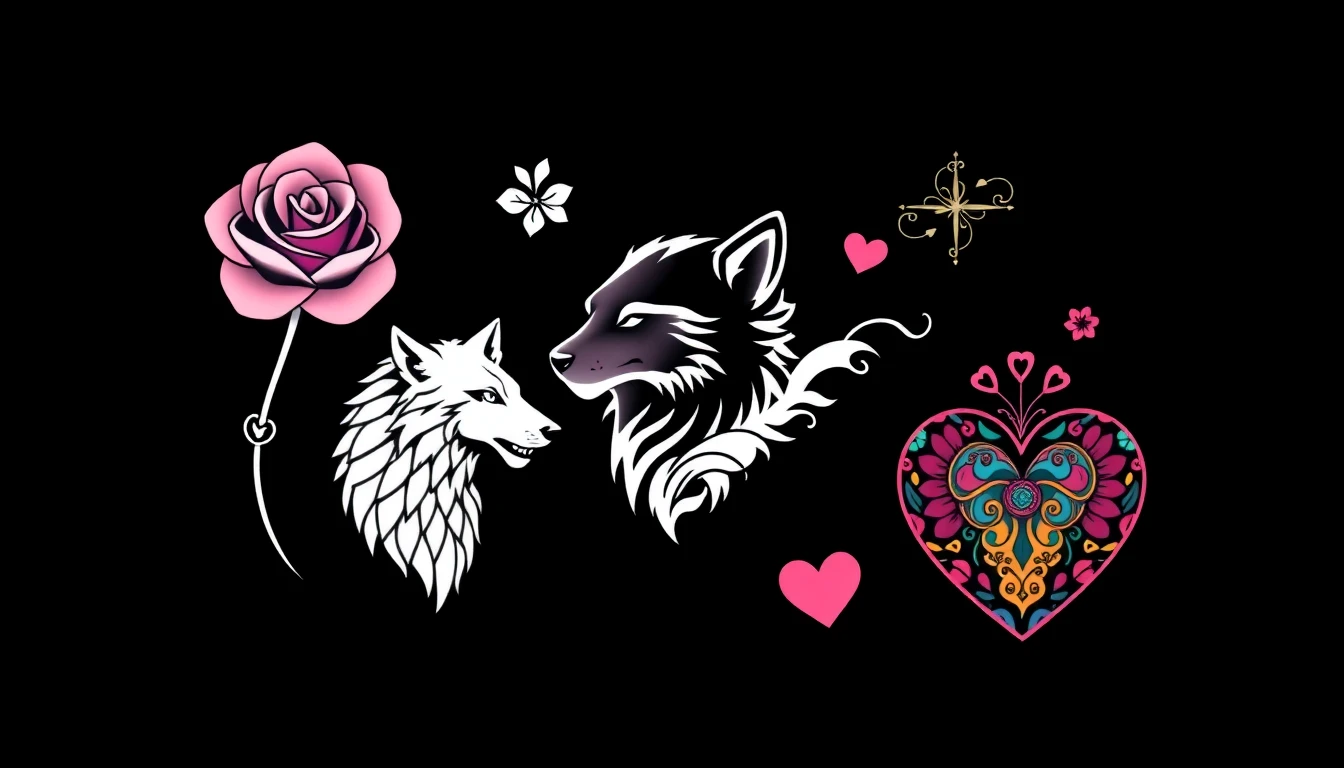 Free tattoo design gallery showing diverse AI-generated tattoo artwork samples