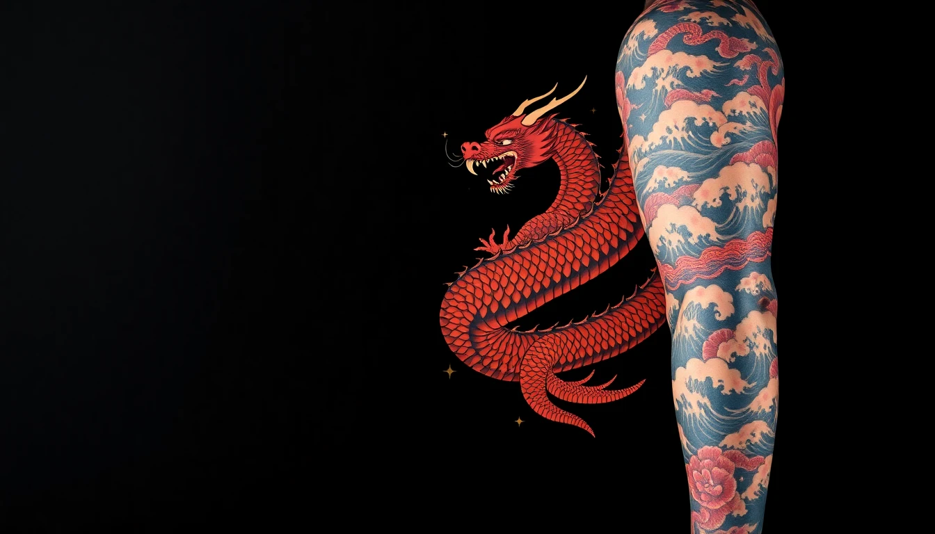 Large tattoo sleeve pricing showing full arm Japanese design showcasing premium tattoo artistry
