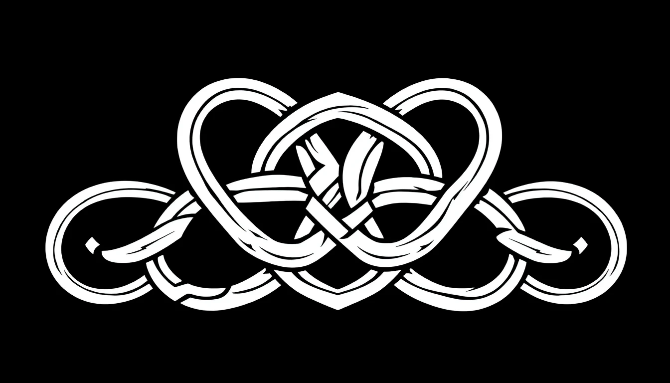 Celtic knot designs including trinity knots and spiral patterns
